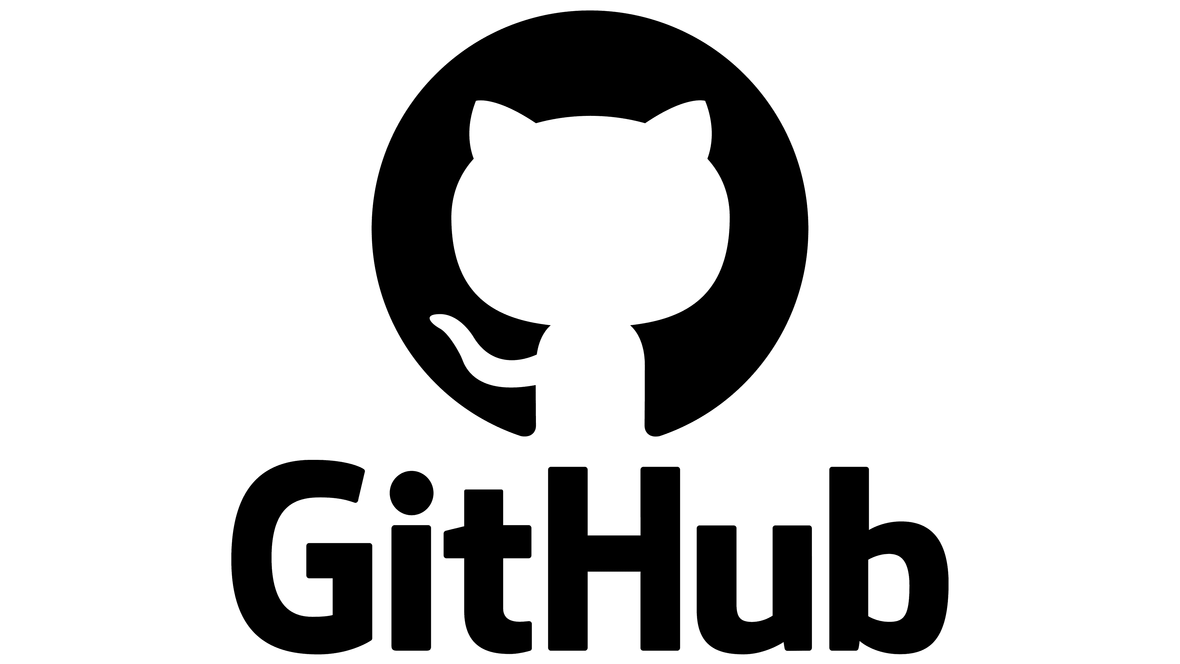 Logo of the GitHub company.